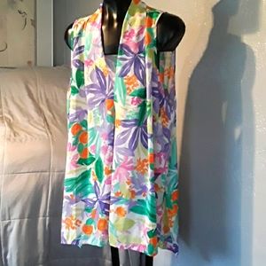 Floral Sleeveless Women's Top